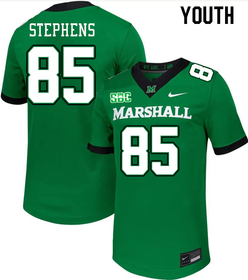 Youth #85 Tracy Stephens Marshall Thundering Herd SBC Conference College Football Jerseys Stitched-G